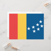 Flagge von Durham (North Carolina, USA) Karte (Vorderseite/Rückseite Beispiel)