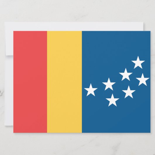 Flagge von Durham (North Carolina, USA) Karte (Vorderseite)