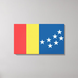 Flagge von Durham (North Carolina, USA) Leinwanddruck