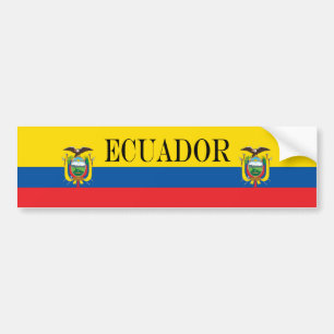 Flagge von Ecuador Autoaufkleber