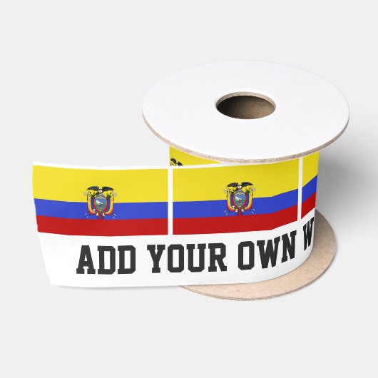 Flagge von Ecuador Satinband (Spule)