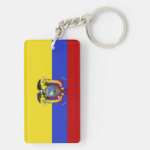 Flagge von Ecuador Schlüsselanhänger (Rückseite)