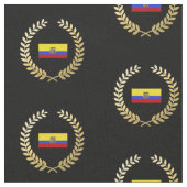 Flagge von Ecuador Stoff (Nahaufnahme)