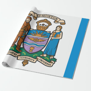 Flagge von Edmonton (Alberta, Kanada) Geschenkpapier