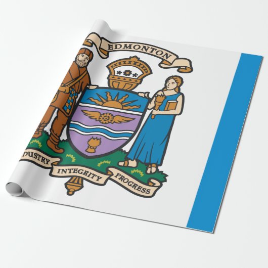 Flagge von Edmonton (Alberta, Kanada) Geschenkpapier (Ungerollt)