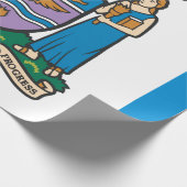 Flagge von Edmonton (Alberta, Kanada) Geschenkpapier (Ecke)
