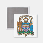Flagge von Edmonton (Alberta, Kanada) Magnet (Vorderseite/Rückseite)