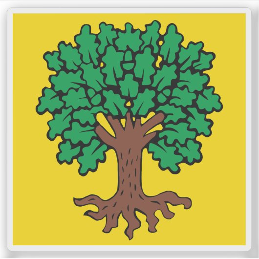 Flagge von Éherausforderens, Schweiz Aufkleber (Vorderseite)