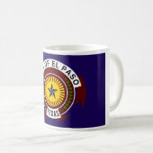 Flagge von El Paso Kaffeetasse (VorderseiteRechts)