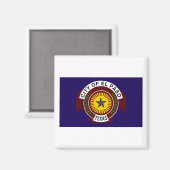 Flagge von El Paso Magnet (Vorderseite/Rückseite)