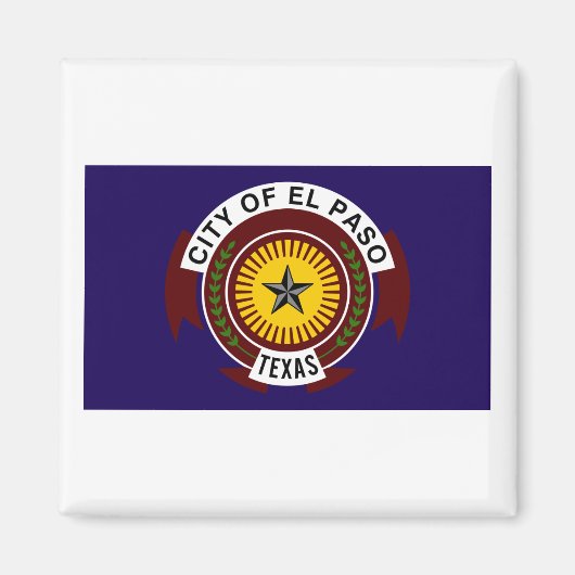 Flagge von El Paso Magnet (Vorne)