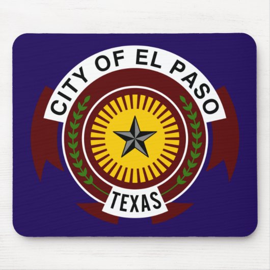 Flagge von El Paso Mousepad (Vorne)