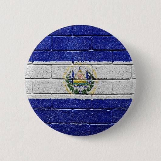 Flagge von El Salvador Button (Vorderseite)