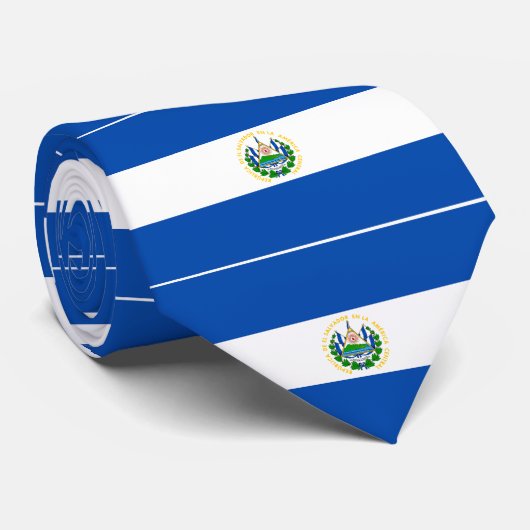 Flagge von El Salvador Krawatte (Gerollt)
