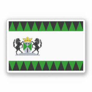 Flagge von Emmen, Niederlande Aufkleber