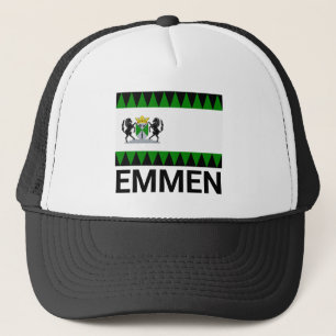 Flagge von Emmen, Niederlande Truckerkappe