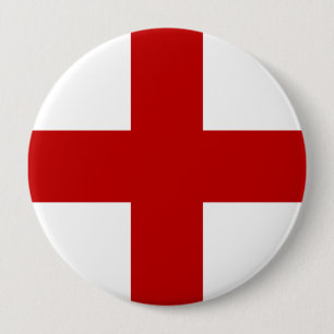 Flagge von England oder St. George Cross Button