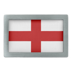 Flagge von England oder St. George Cross Rechteckige Gürtelschnalle