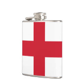 Flagge von England Vinyl Wrapped Flask Flachmann (Links)