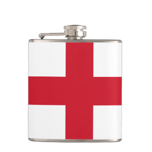 Flagge von England Vinyl Wrapped Flask Flachmann
