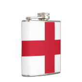 Flagge von England Vinyl Wrapped Flask Flachmann (Rechts)