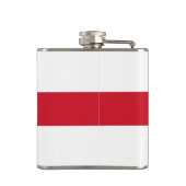 Flagge von England Vinyl Wrapped Flask Flachmann (Rückseite)