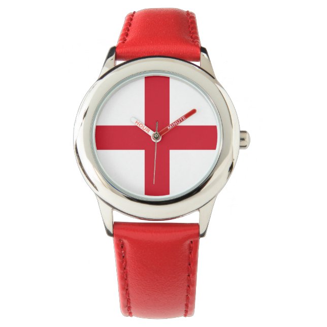 Flagge von England Watch Armbanduhr (Vorderseite)