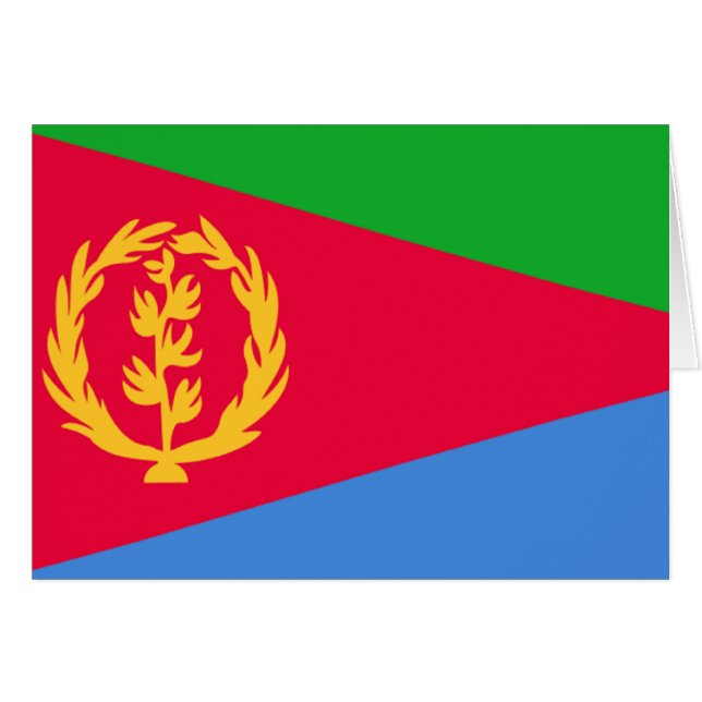 Flagge von Eritrea (Vorderseite (Horizontal))