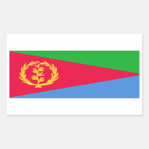 Flagge von Eritrea Rechteckiger Aufkleber