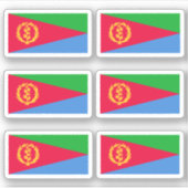 Flagge von Eritrea - Sammelaufkleber Aufkleber (Vorderseite)