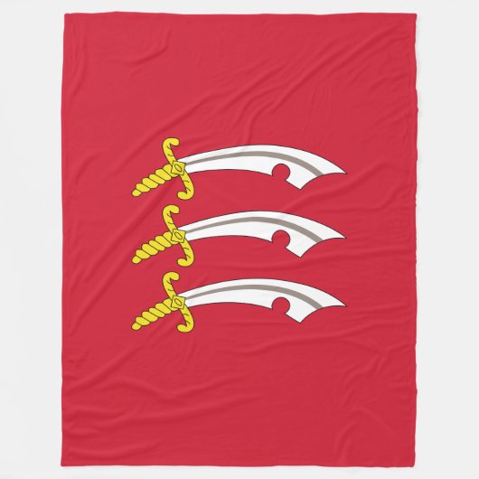 Flagge von Essex Fleecedecke (Vorderseite)