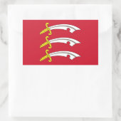 Flagge von Essex Rechteckiger Aufkleber (Tasche)