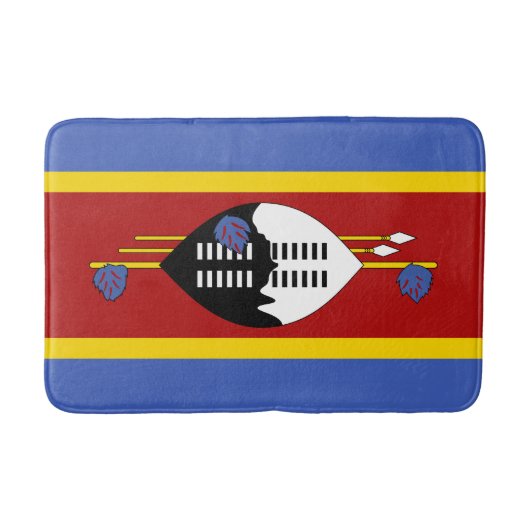 Flagge von Eswatini Badematte (Vorderseite)