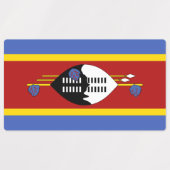 Flagge von Eswatini Etiketten (Design 1)