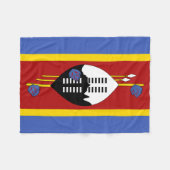 Flagge von Eswatini Fleecedecke (Vorderseite (Horizontal))