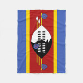 Flagge von Eswatini Fleecedecke (Vorderseite)