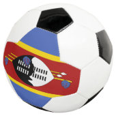 Flagge von Eswatini Fußball (Dreiviertel)