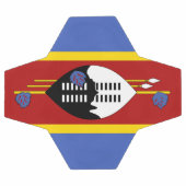 Flagge von Eswatini Fußball (Flach)
