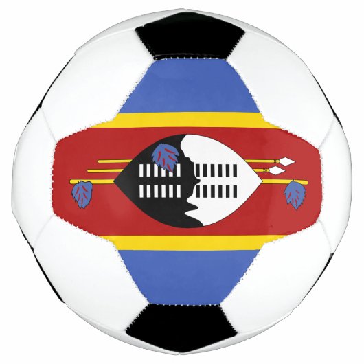 Flagge von Eswatini Fußball (Vorderseite)