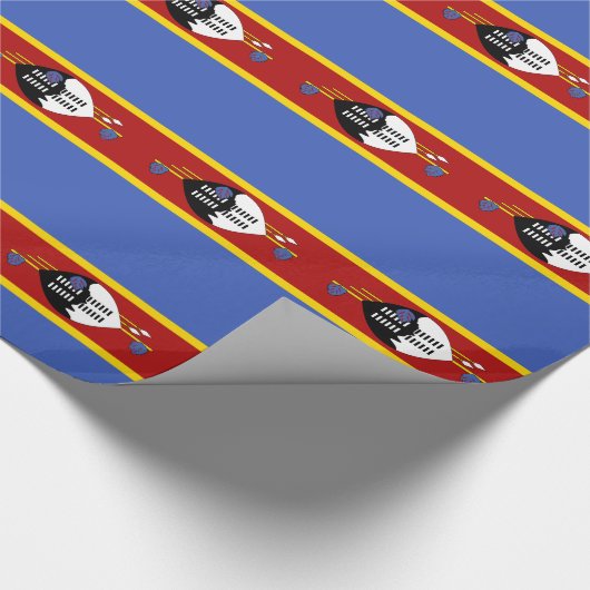 Flagge von Eswatini Geschenkpapier (Ecke)