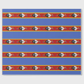 Flagge von Eswatini Geschenkpapier (Flach)