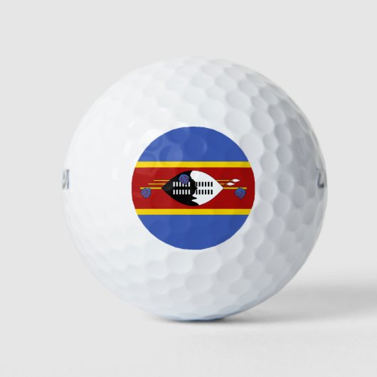 Flagge von Eswatini Golfball (Vorderseite)