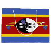 Flagge von Eswatini Große Geschenktüte (Rückseite)