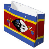 Flagge von Eswatini Große Geschenktüte (Vorderseite Schrägansicht)