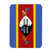 Flagge von Eswatini Magnet (Vertikal)