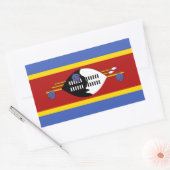 Flagge von Eswatini Rechteckiger Aufkleber (Umschlag)