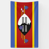 Flagge von Eswatini (Swasiland) Banner (Vertikal)