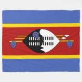 Flagge von Eswatini (Swasiland) Fleecedecke (Vorderseite (Horizontal))