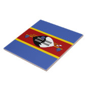 Flagge von Eswatini (Swasiland) Fliese (Seite)