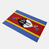 Flagge von Eswatini (Swasiland) Fußmatte (Schrägansicht)